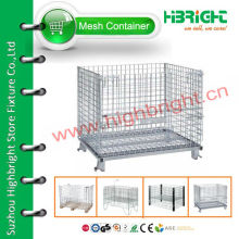 Conteneur de cage en maille de stockage empilable